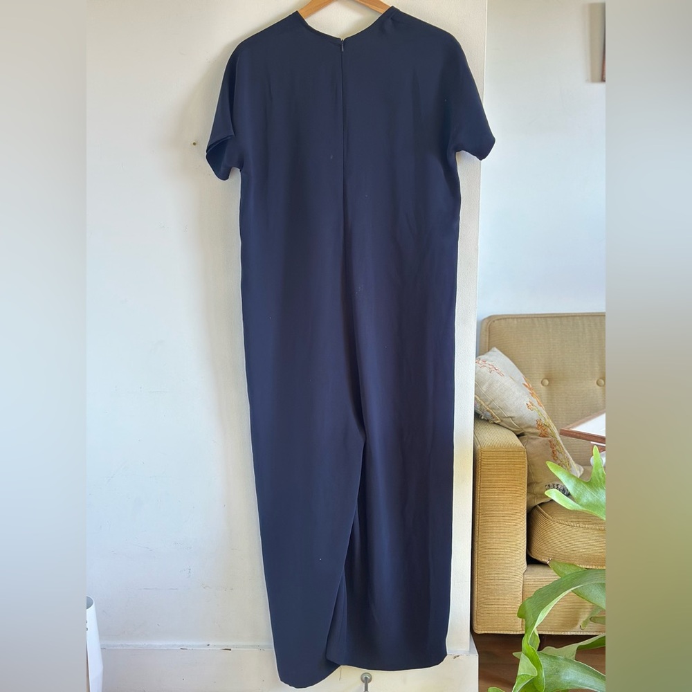 Roucha NAVY DEEP V-NECK JUMPSUIT - Picture 3 of 4